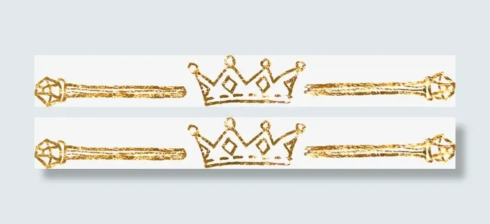 金箔材质分割线免抠