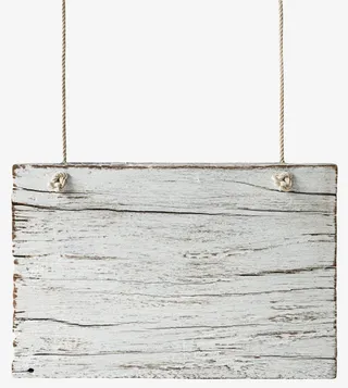 发白裂开的挂着的木板实物免抠