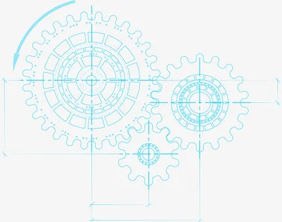 手绘线条图形插画装饰免抠