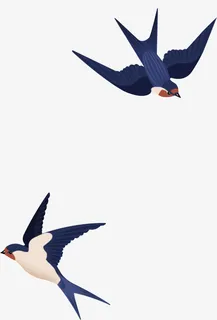 春天飞燕素材免抠