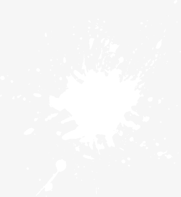 白色清新墨迹免抠