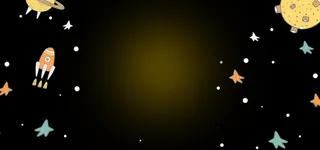 卡通星空宇航图标banner高清