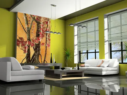 彩雕玄关壁画室内客厅设计效果背景图高清