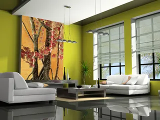 彩雕玄关壁画室内客厅设计效果背景图高清