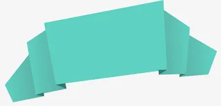 彩色折纸banner矢量图