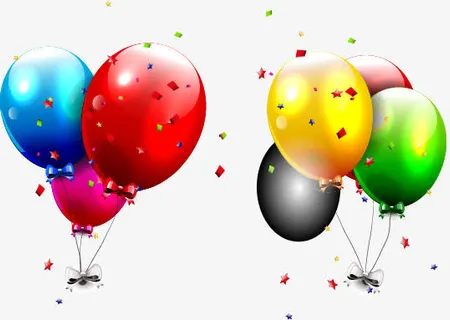 七夕情人节气球免抠