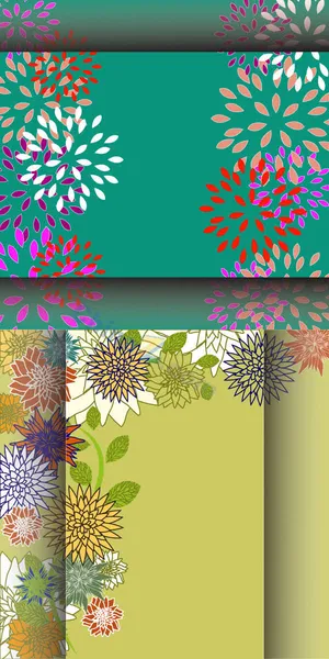 复古花卉邀请卡设计免抠