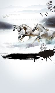 中国风灰色马远山背景高清