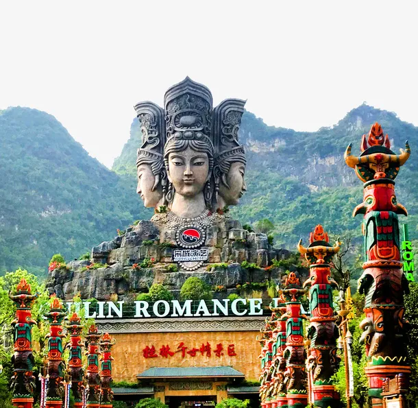 桂林旅游风景千古情背景