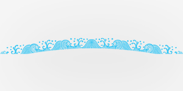 波浪长花纹免抠