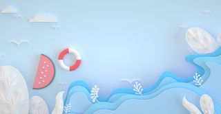 卡通 青蓝色高清