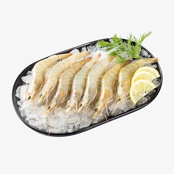 生冻带头南美白对虾免抠