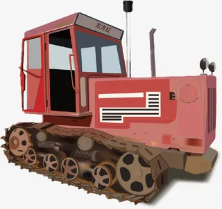 春天耕地拖拉机免抠