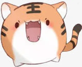手绘老虎免抠