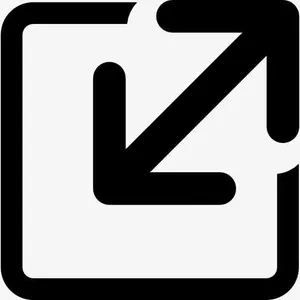 调整箭头在一个方形界面符号图标免抠