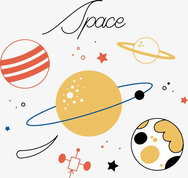 卡通星球矢量免抠