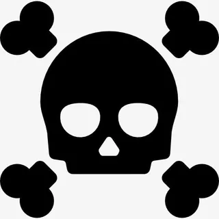 风险的头骨图标免抠