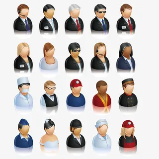 实用用户角色图标矢量素材免抠