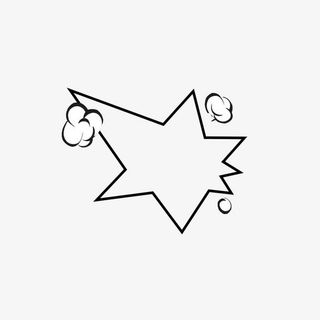 卡通爆炸线矢量图免抠