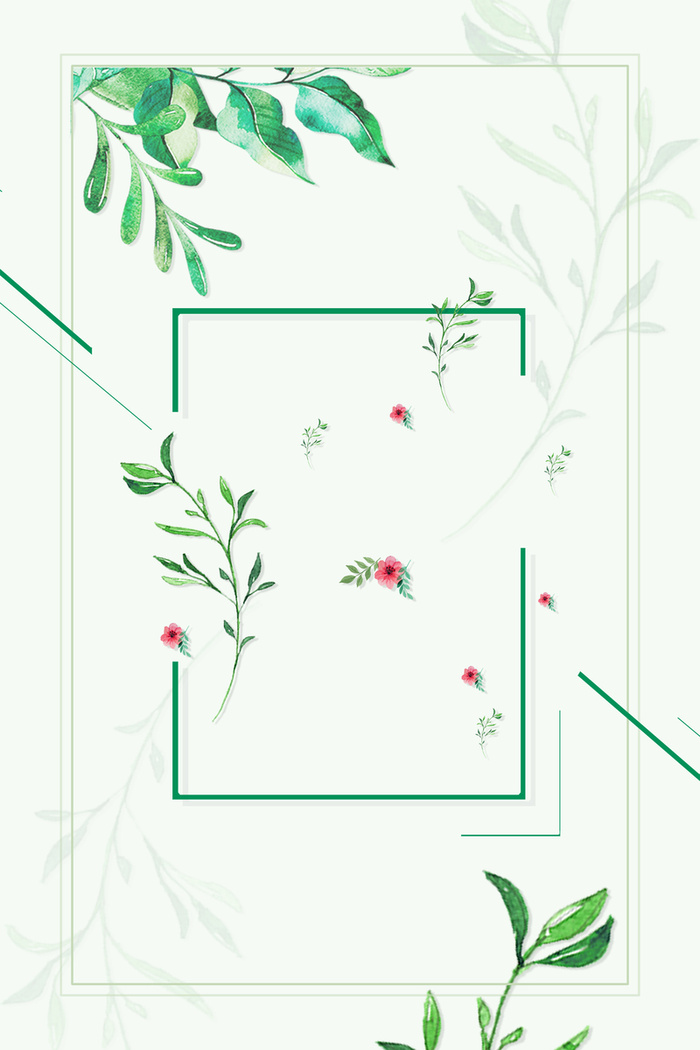 绿色春季广告背景素材高清
