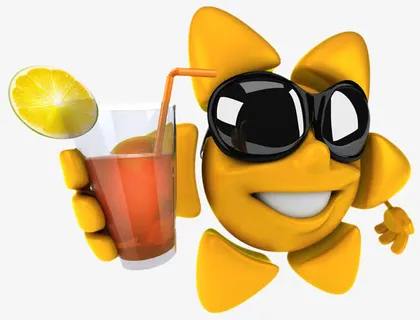 创意卡通带墨镜的人偶免抠