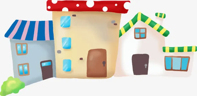 春天手绘漫画商铺免抠