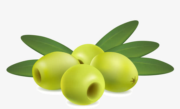 青橄榄果子免抠