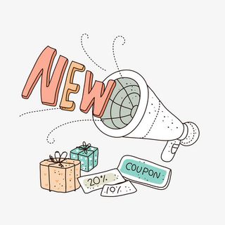 卡通促销喇叭免抠图免抠