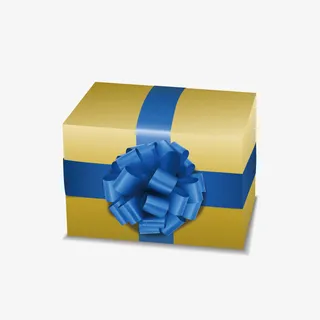 卡通文艺精美礼盒设计包装设计免抠