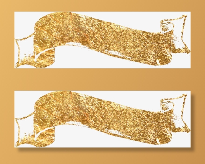 金箔花边素材免抠