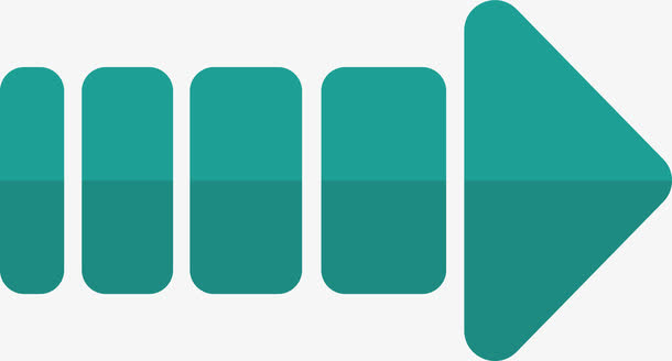 创意绿色断续线箭头矢量素材免抠