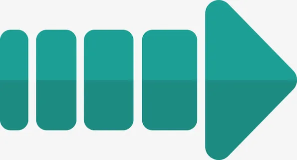 创意绿色断续线箭头矢量素材免抠 创意绿色断续线箭头矢量素材免抠