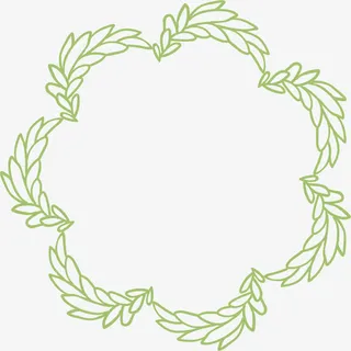 花环花边手绘边框免抠装饰边框元素