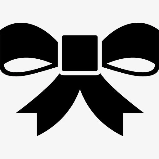 丝带蝴蝶结形状图标免抠