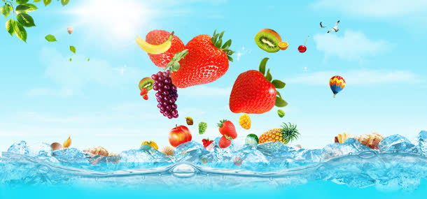 水果风暴突袭图片背景banner