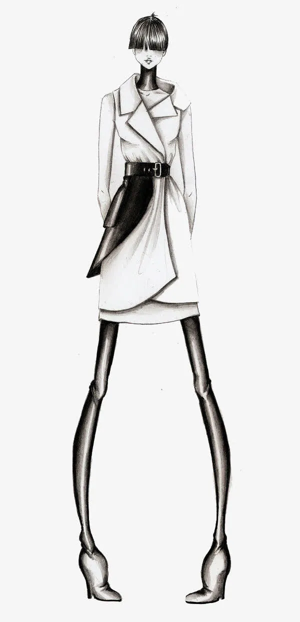 女士风衣免抠