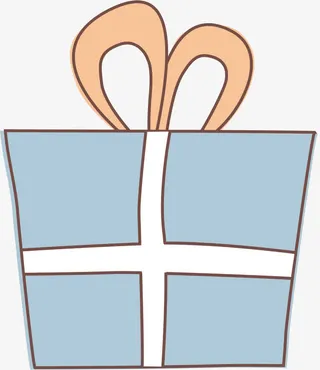 卡通礼盒免抠