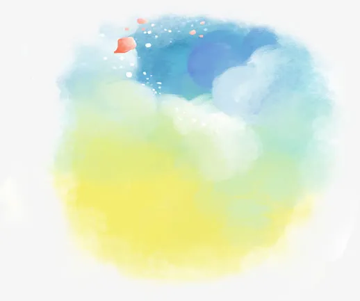 水彩画免抠