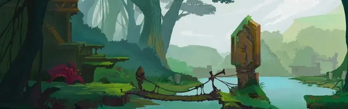 梦幻手绘游戏背景高清
