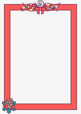 圣诞边框，圣诞节，圣诞氛围免抠