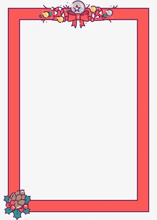 圣诞边框，圣诞节，圣诞氛围免抠