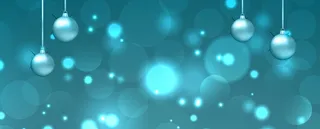 圣诞节蓝色梦幻淘宝扁平banner背景高清