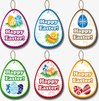 快乐复活节矢量素材图,免抠