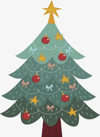 卡通圣诞树免抠