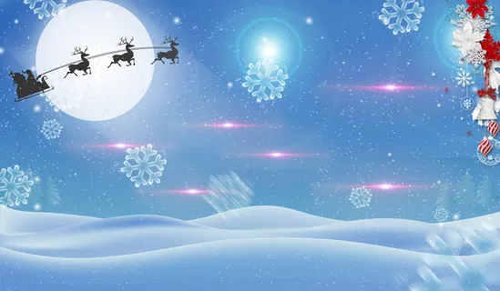 梦幻圣诞背景素材高清
