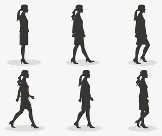 矢量高跟鞋女士免抠