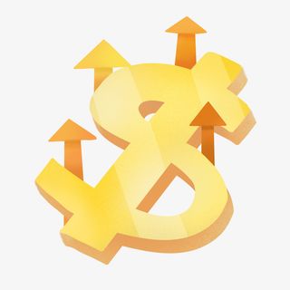 美元上升箭头免抠