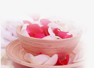 美容香薰鲜花免抠