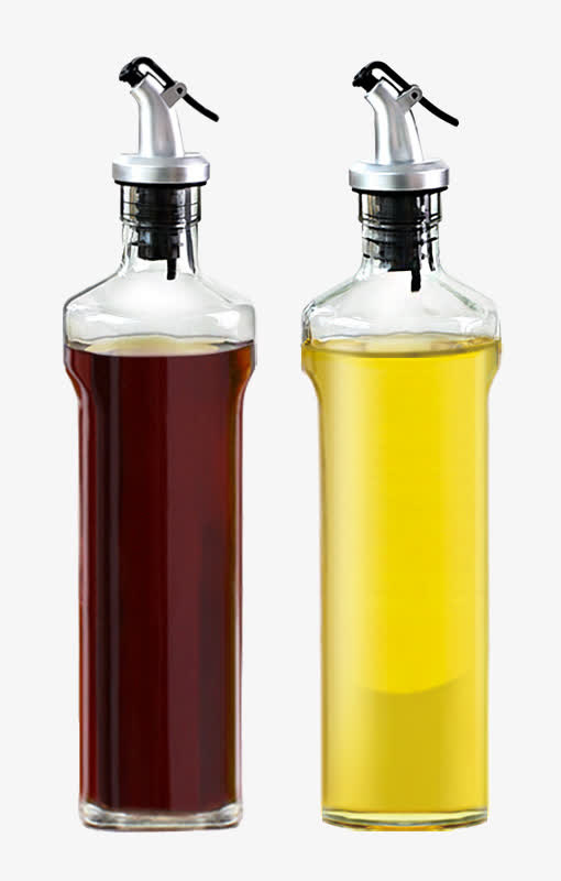 品质厨房酱油玻璃瓶素材免抠