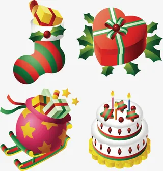 红色心形礼盒免抠